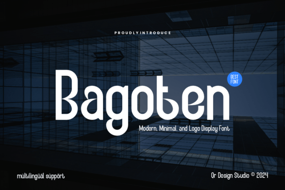 Bagoten Font: A Sweet Sans Serif for Makers