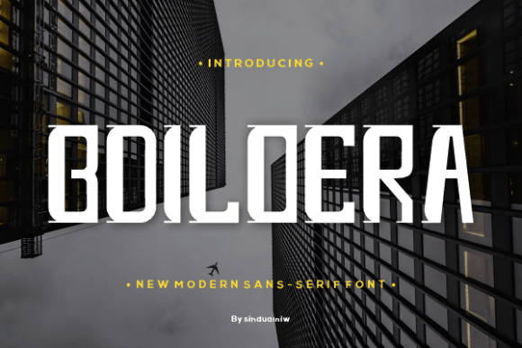 Boildera: A Quirky Sans Serif Font for Web Design
