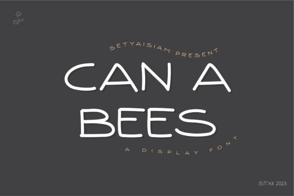Can a Bees Font for Friendly Branding