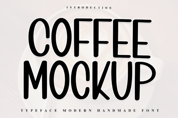 Coffee Mockup Font: A Casual Typeface for Branding