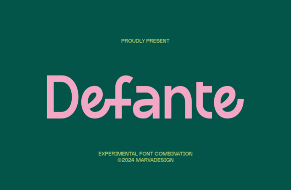 Defante: A Modern Sans Serif Font for Digital Design