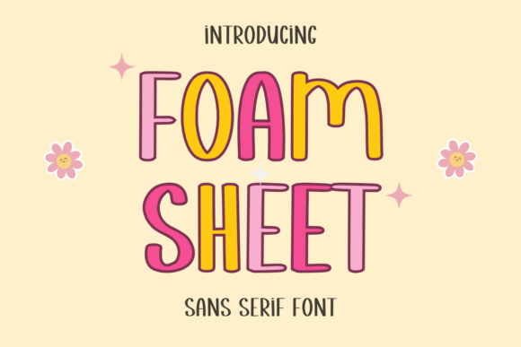 Foam Sheet Font for Crafters & Sellers