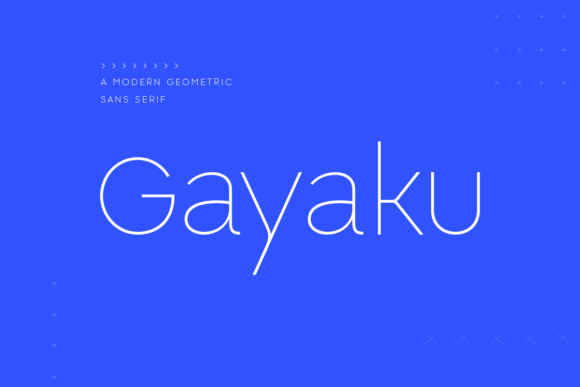 Gayaku: A Clean Sans Serif Typeface for Modern Branding
