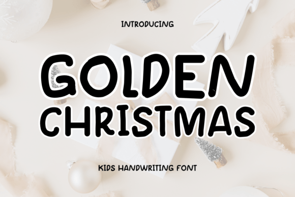 Goldern Christmas: A Playful Typeface for Festive Branding