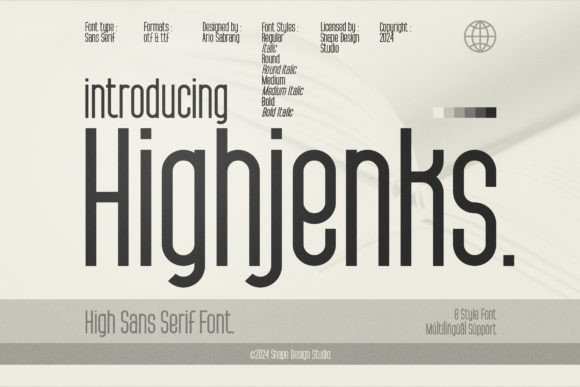 Highjenks: A Bold Sans Serif Typeface for Modern Branding