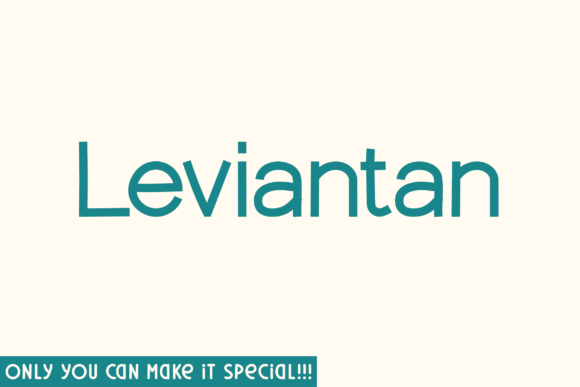 Leviantan: A Hand-Drawn Sans Serif Font for Editorial Design