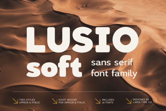 Lusio Soft Typeface for Branding