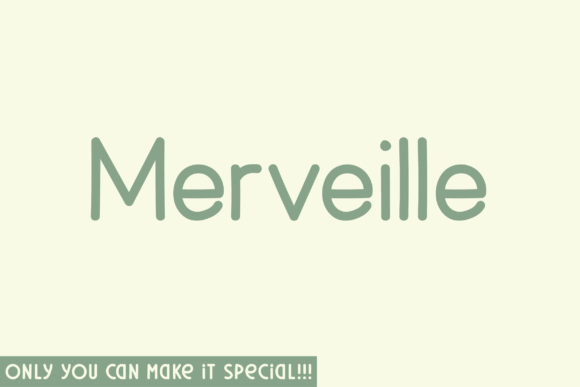 Merveille: A Handwritten Sans Serif for Editorial Design
