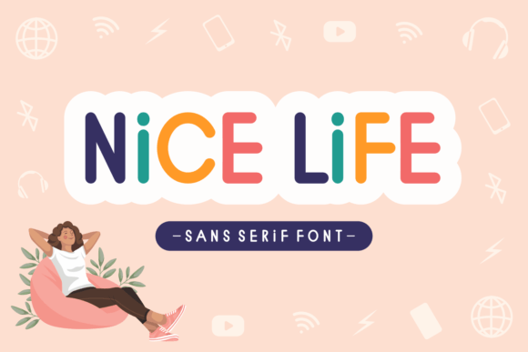Nice Life Typeface for Editorial Design