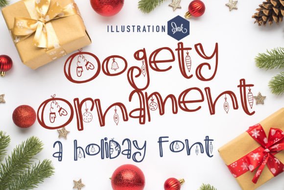 Oogety Ornament: A Festive Display Font for Marketers