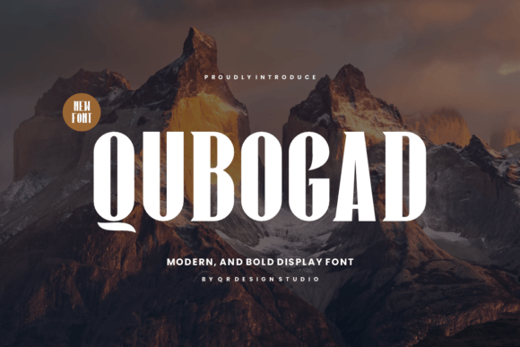 Qubogad: A Rounded Sans Serif Font for Modern Web Design