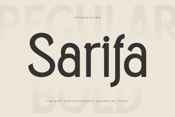 Sarifa: A Natural Sans Serif Font for Editorial Design