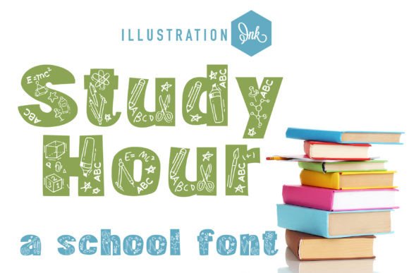 Study Hour Font: A Playful Typeface for Branding